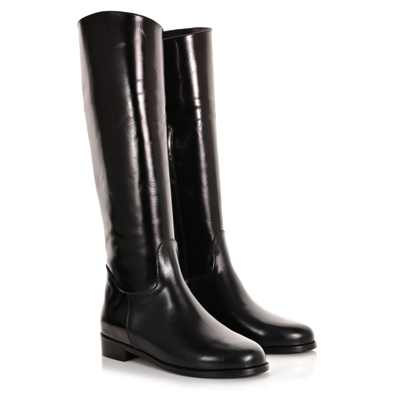 Women's Black Leather Boots