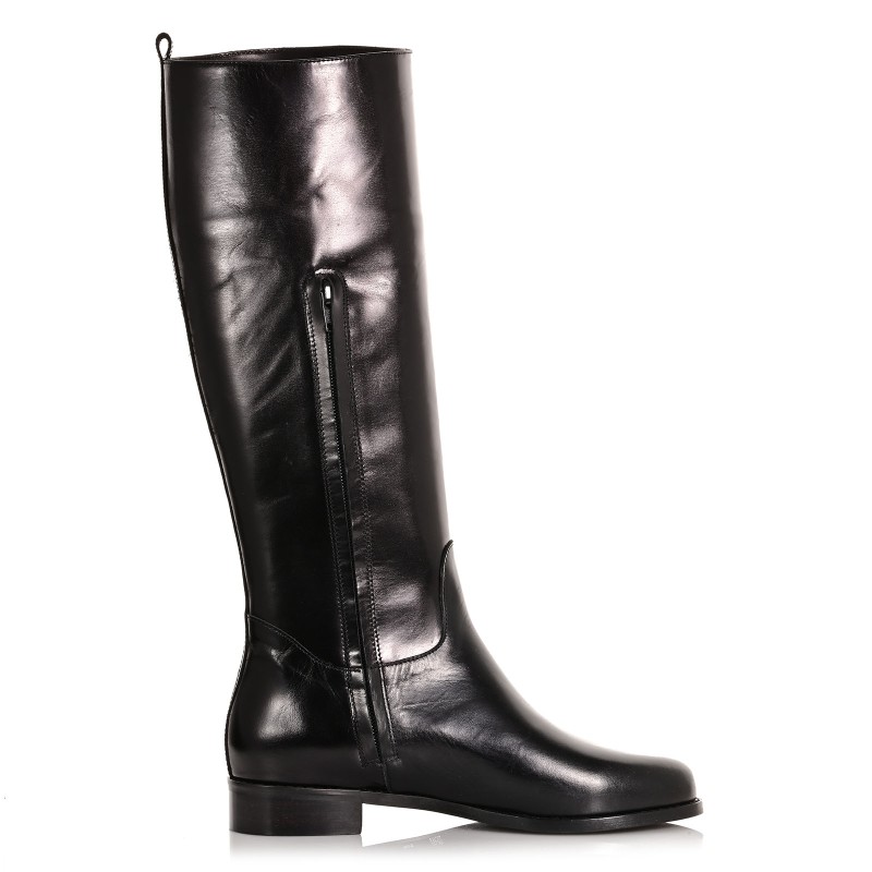 Women's Black Leather Boots
