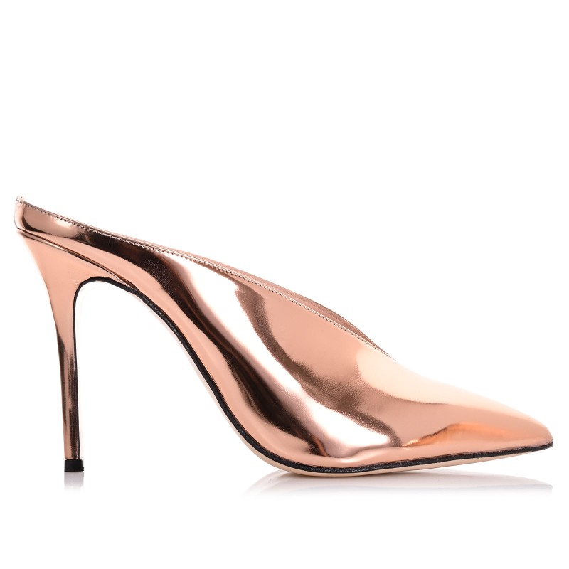 Women's Mules Mirror Copper