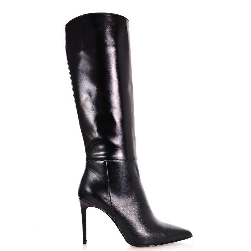 Women's Black Leather Boots