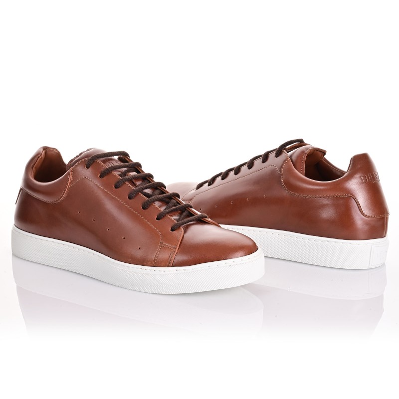 Men Sneakers Camel Leather
