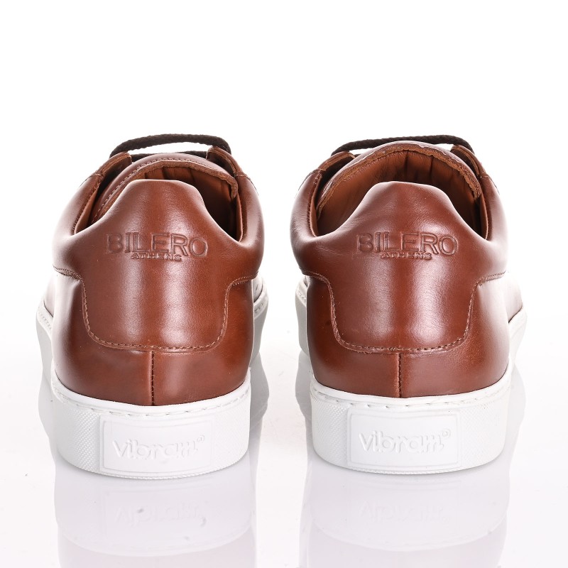 Men Sneakers Camel Leather