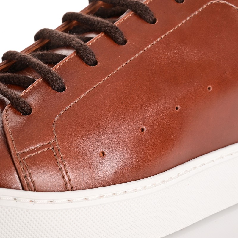 Men Sneakers Camel Leather