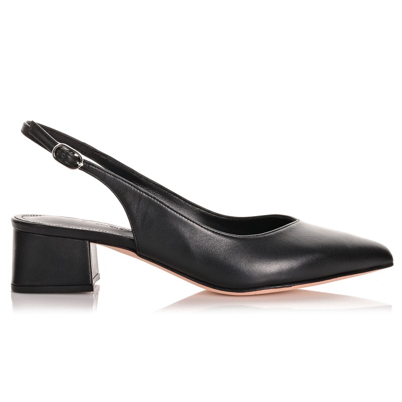 Women's Black Leather Pumps