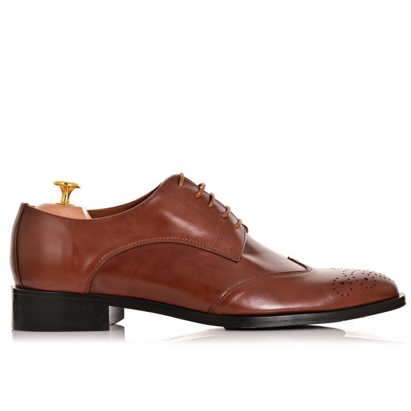 Camel Leather Groom Shoes