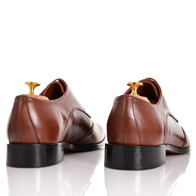 Camel Leather Groom Shoes