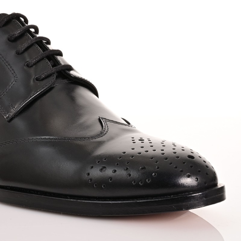 Black Leather Groom Shoes