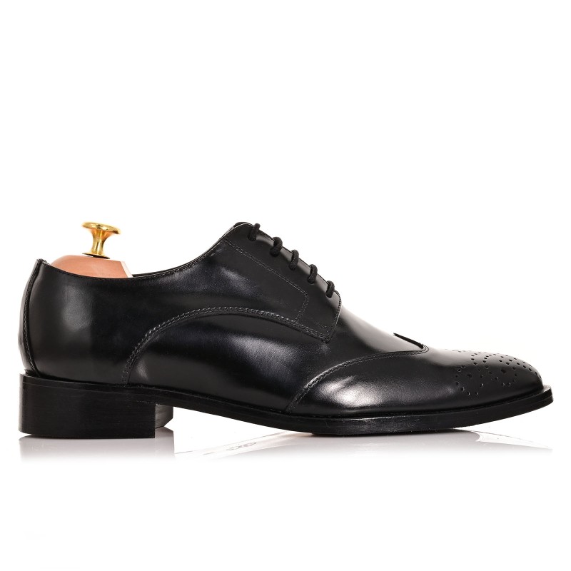 Black Leather Groom Shoes