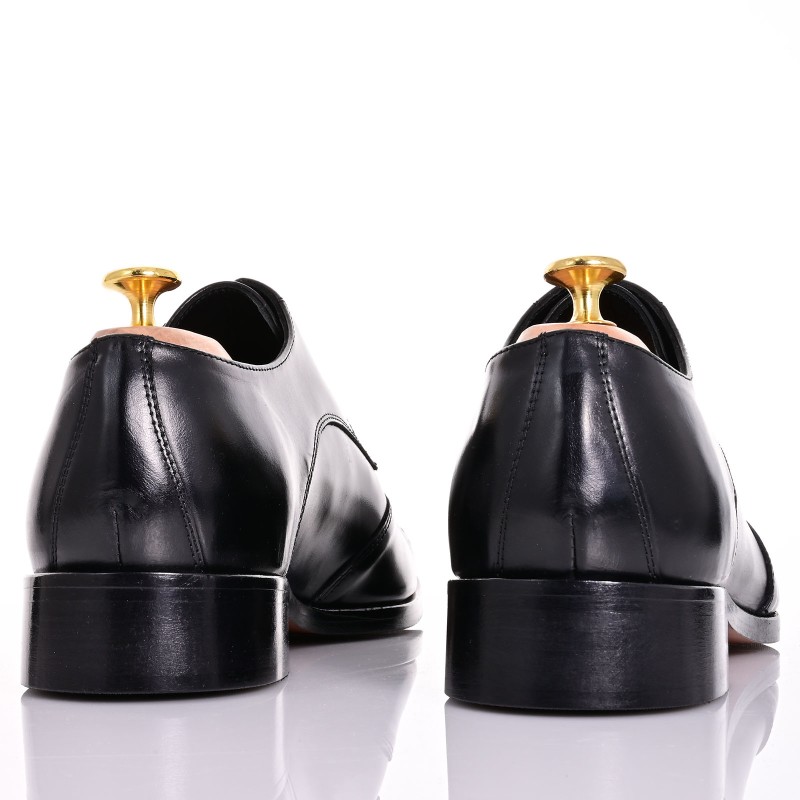 Black Leather Groom Shoes