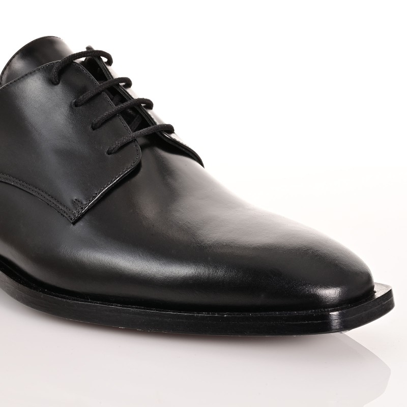 Black Leather Men's Shoes