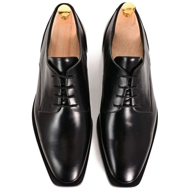 Black Leather Men's Shoes