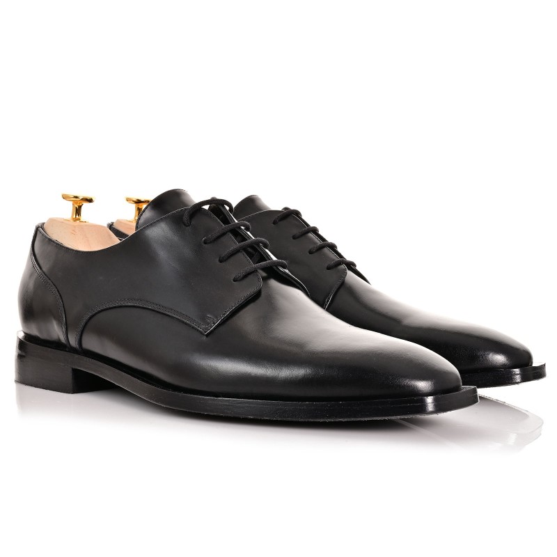 Black Leather Men's Shoes