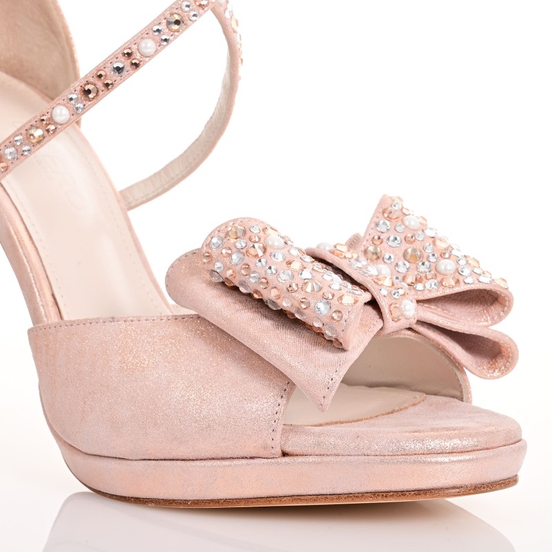 Copper Leather Sandals