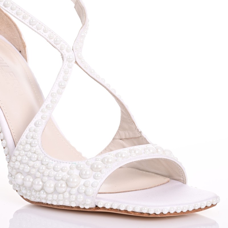 Bridal Sandals White Satin