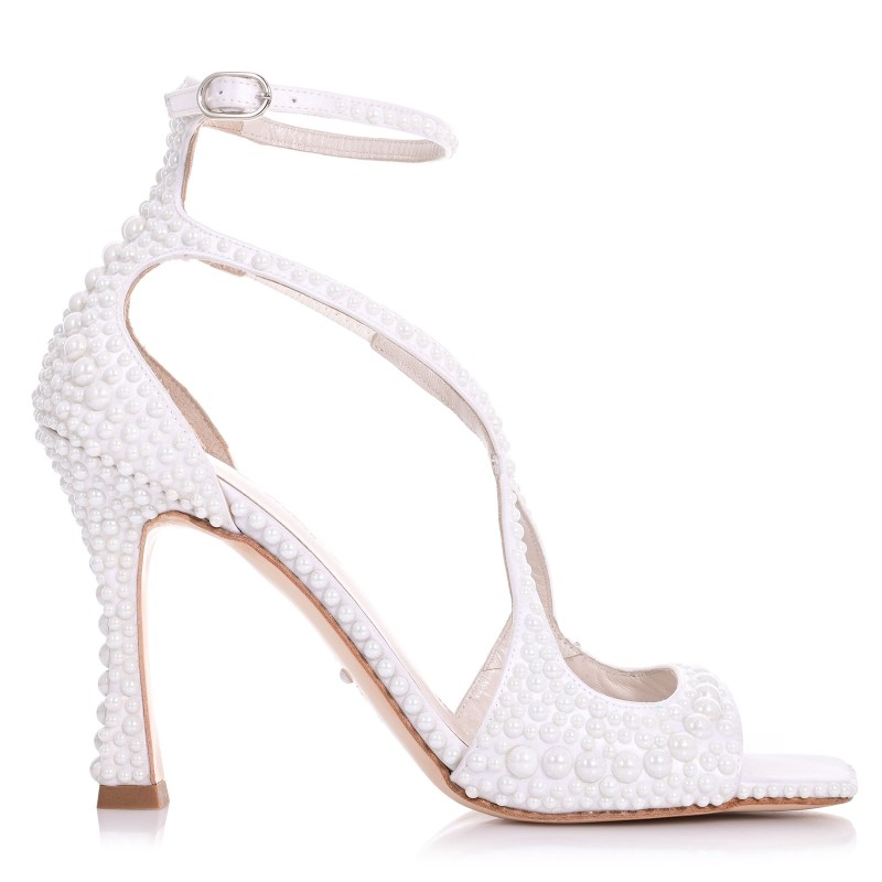 Bridal Sandals White Satin