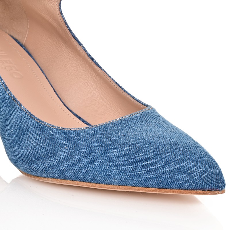 Women's Blue Jeans Pumps