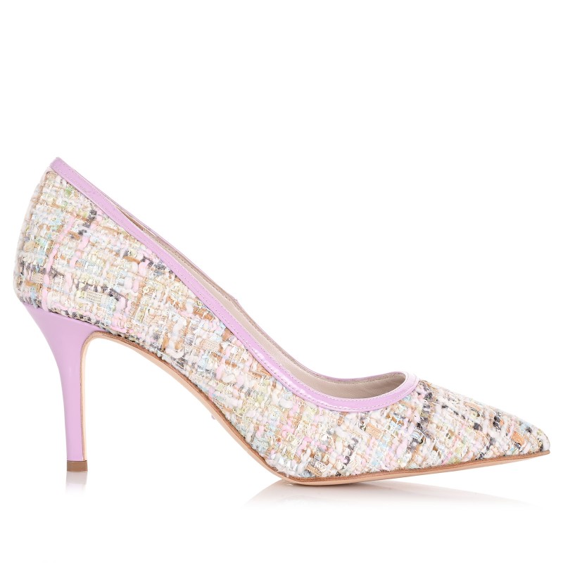 Women Lilac Leather Pumps