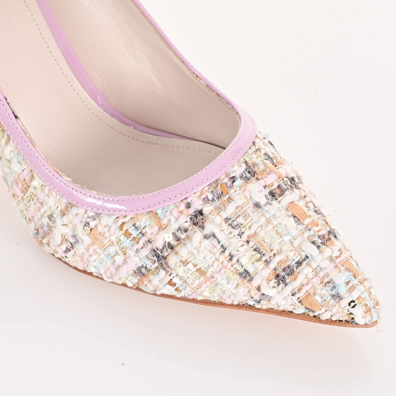 Women Lilac Leather Pumps