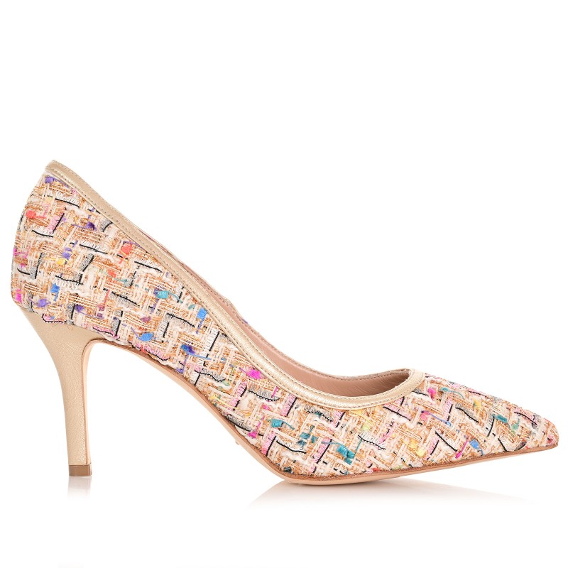 Women's Gold Pumps