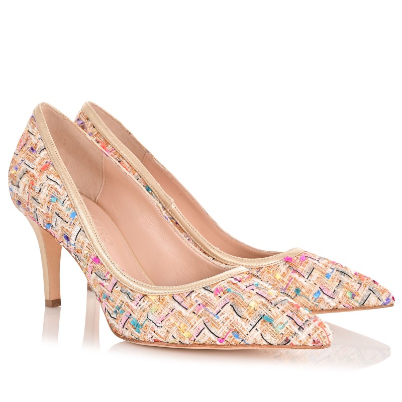 Women's Gold Pumps
