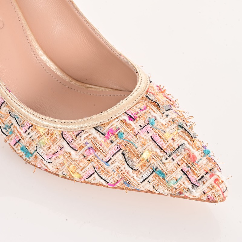Women's Gold Pumps