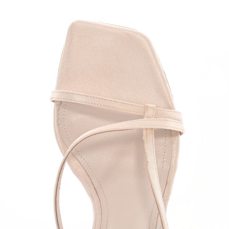 Ivory Satin Bridal Sandals