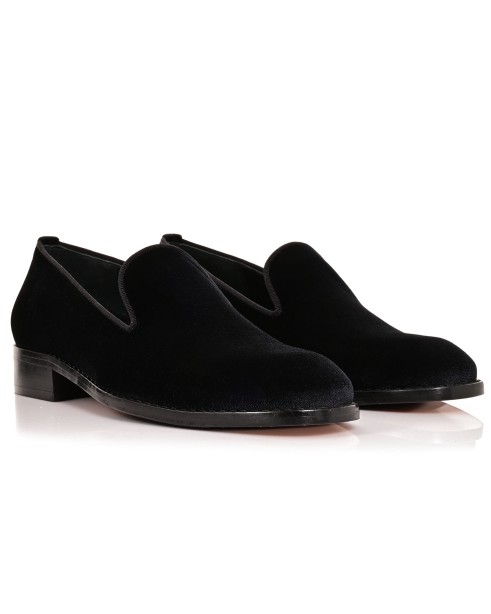 Men's Groom Shoes Black Velvet