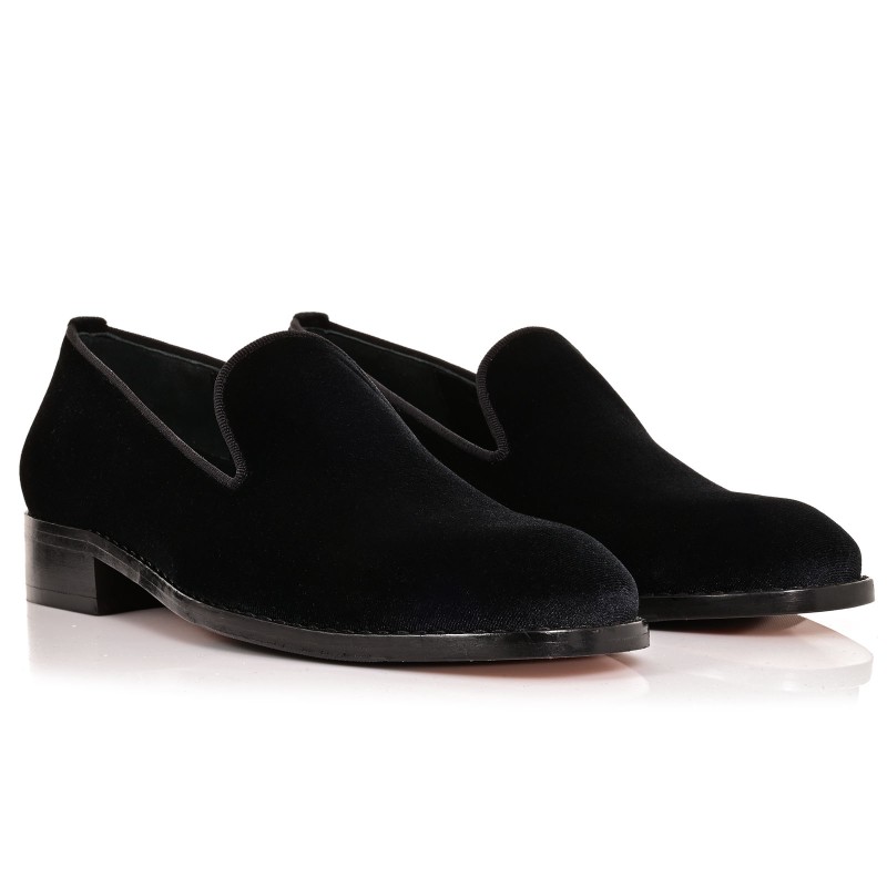 Men's Groom Shoes Black Velvet