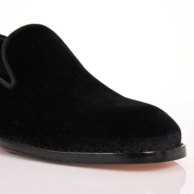 Men's Groom Shoes Black Velvet
