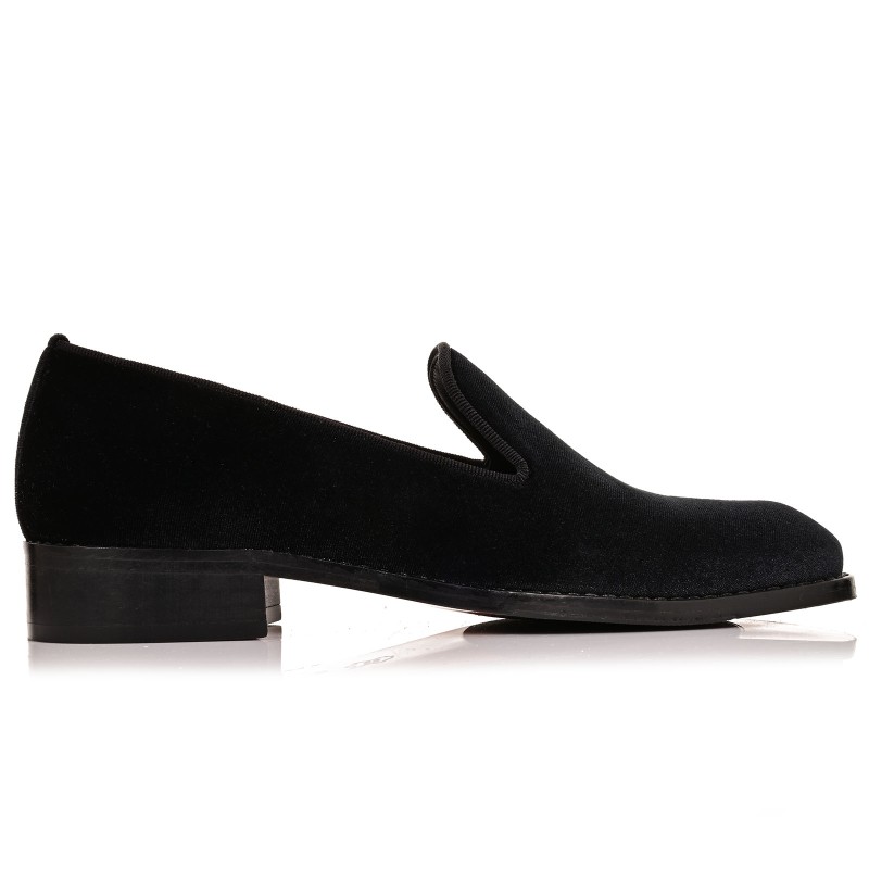 Men's Groom Shoes Black Velvet