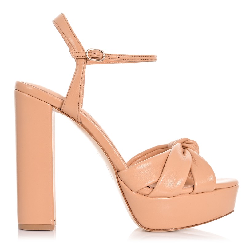 Women's Biscuit Leather Sandals