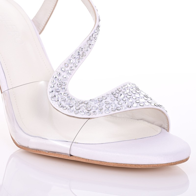 Bridal Sandals White Satin
