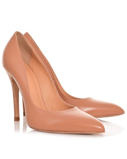 Women Biscuit Leather Pumps