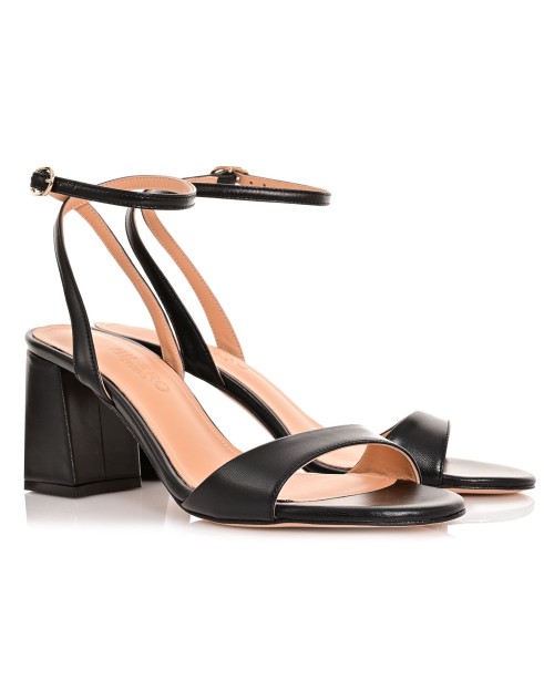 Women Sandals Black Leather