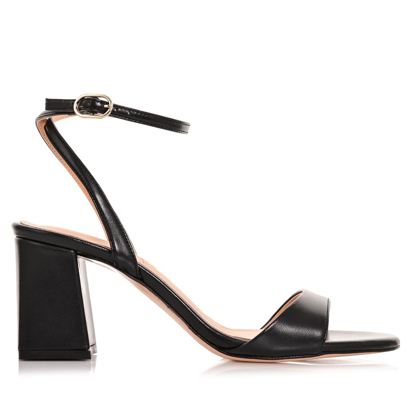 Women Sandals Black Leather