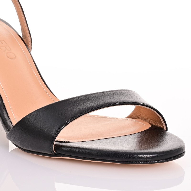 Women Sandals Black Leather
