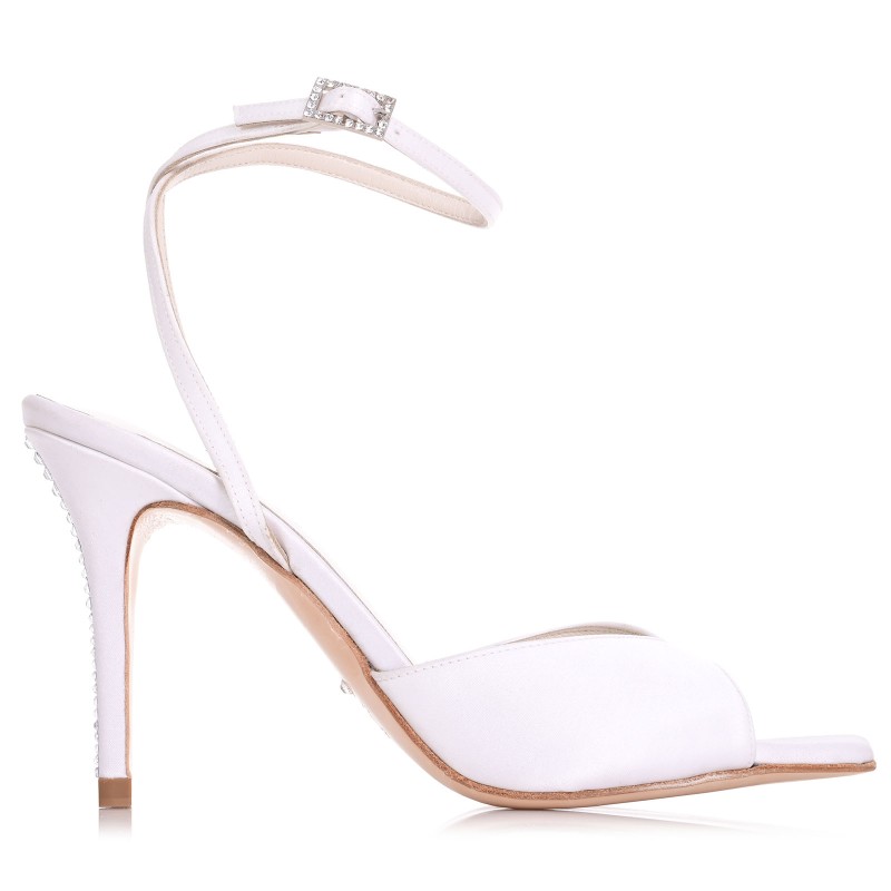Bridal Sandals White Satin