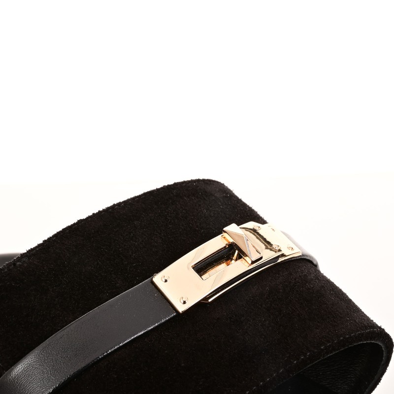 Women's Black Suede Sandals