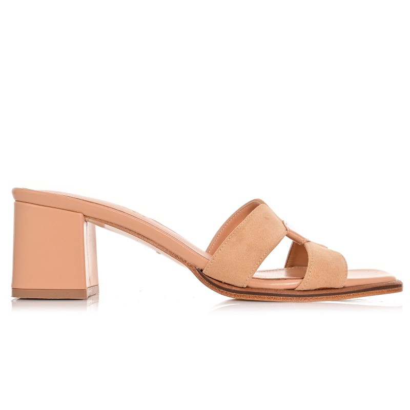 Women's Biscuit Leather Mules