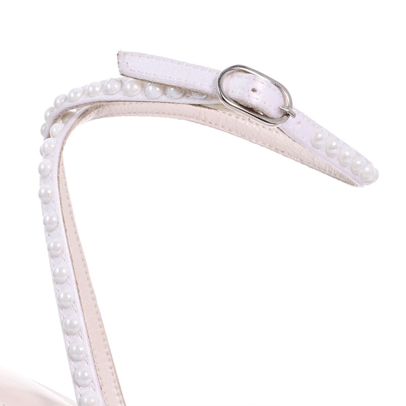 Bridal Sandals White Satin
