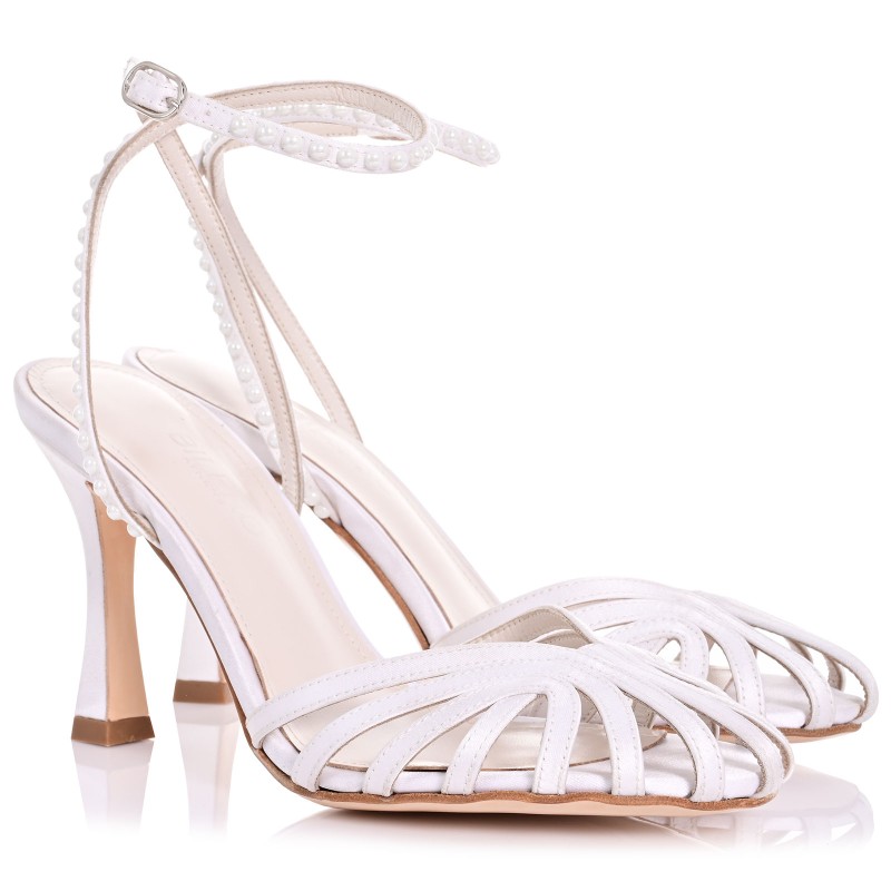 Bridal Sandals White Satin