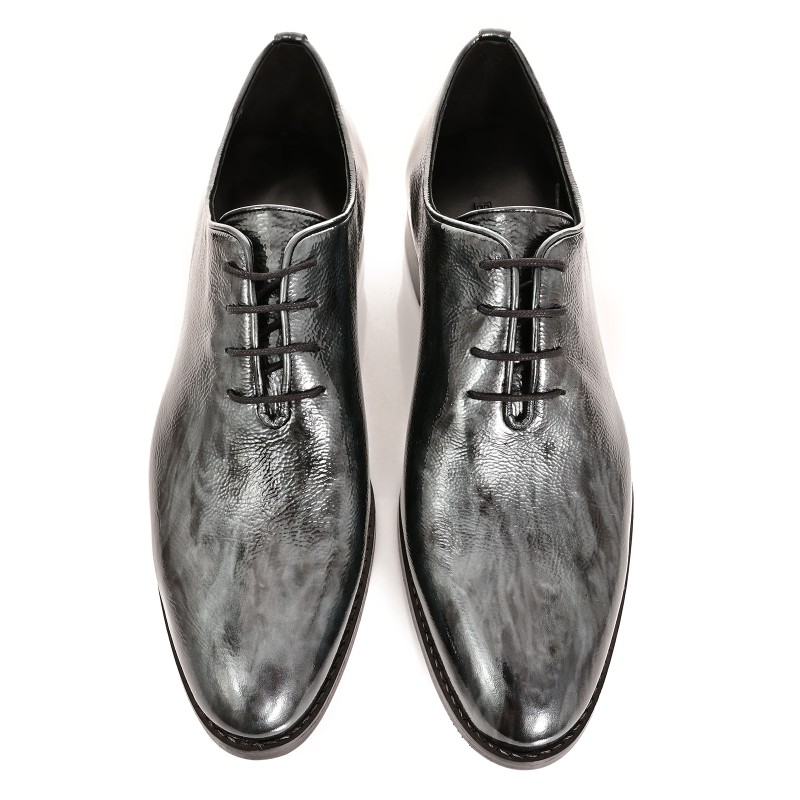 Men's Grey Leather Shoes