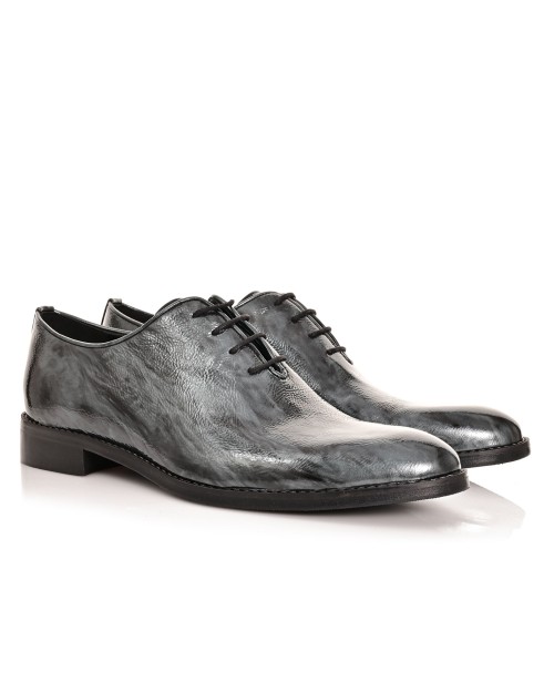 Men's Grey Leather Shoes