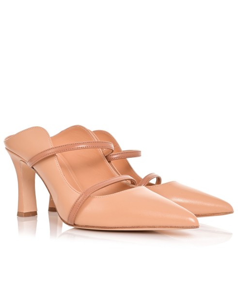 Handmade Mules Biscotti Leather