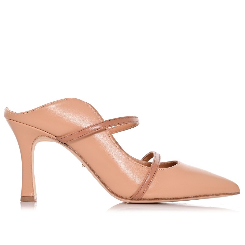 Handmade Mules Biscotti Leather