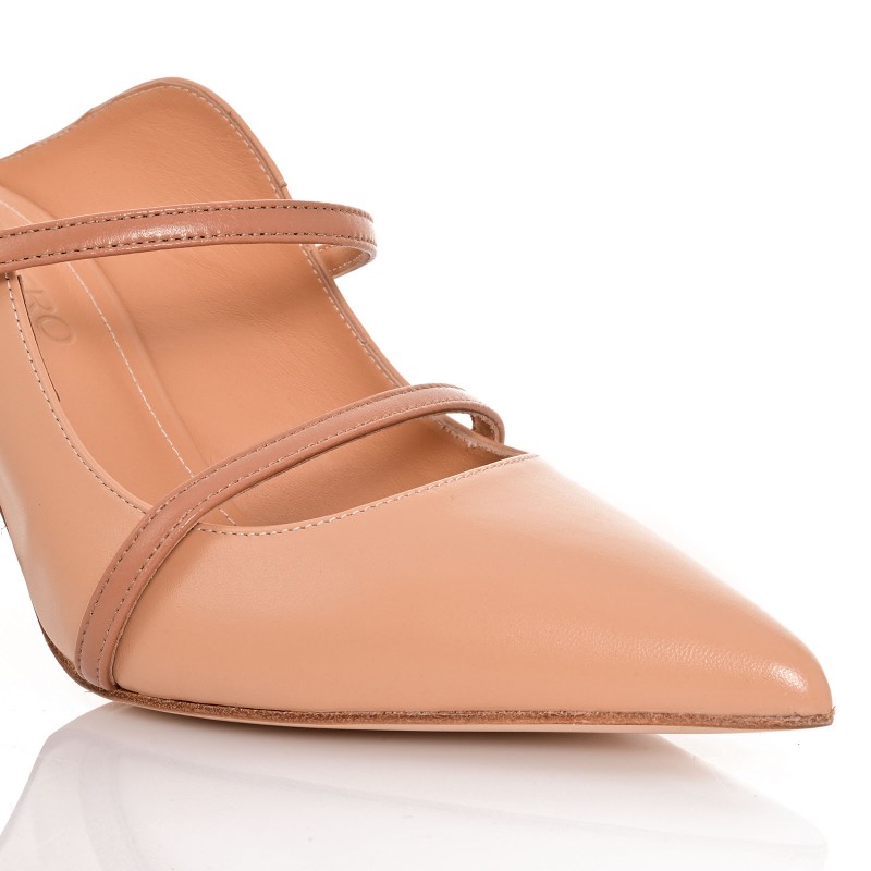 Handmade Mules Biscotti Leather