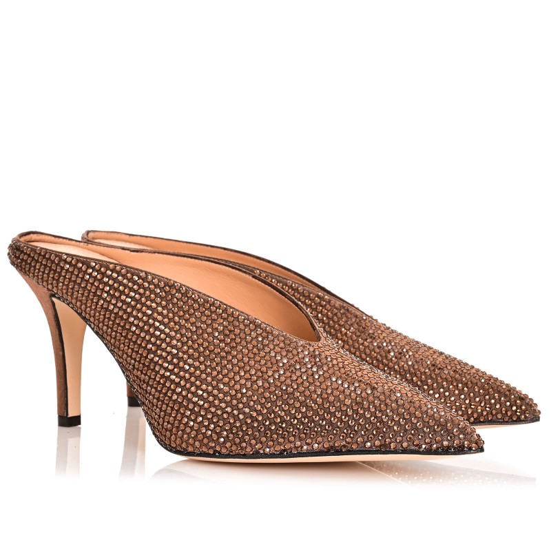 Women's Mules Mirror Copper