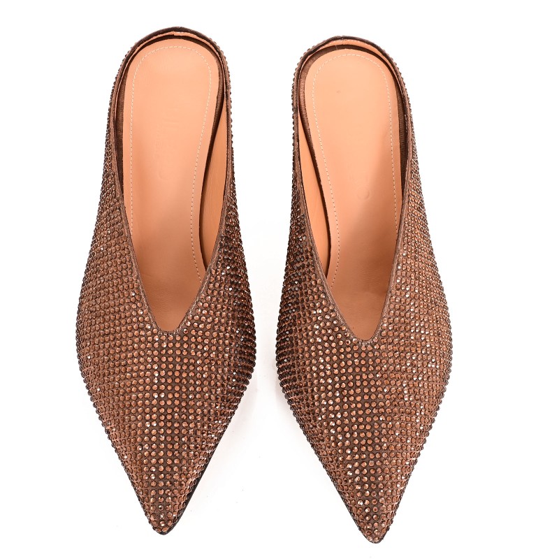 Women's Mules Mirror Copper