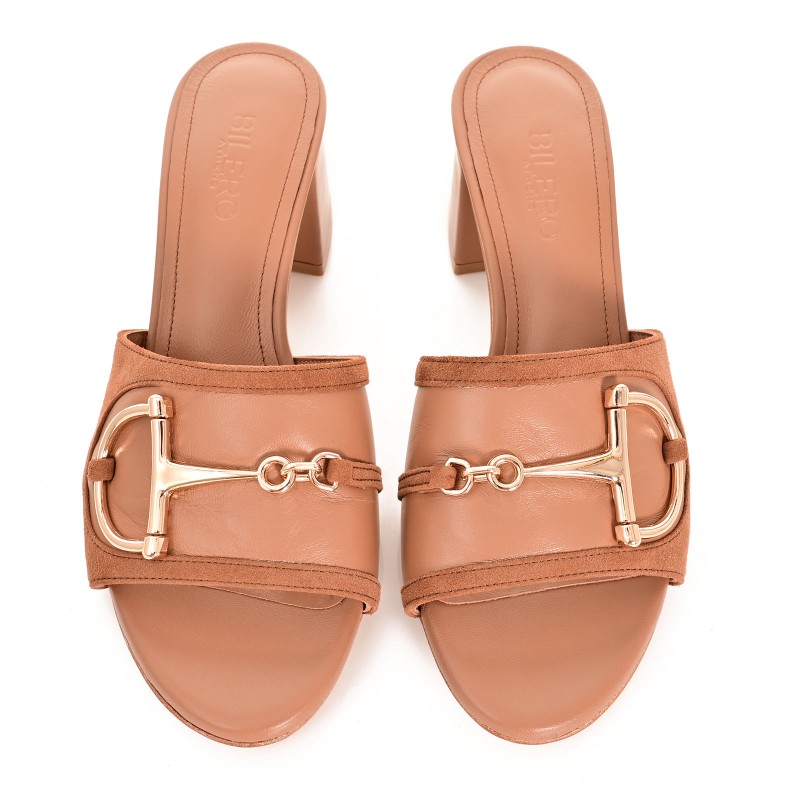 Women's Mules Brown Leather