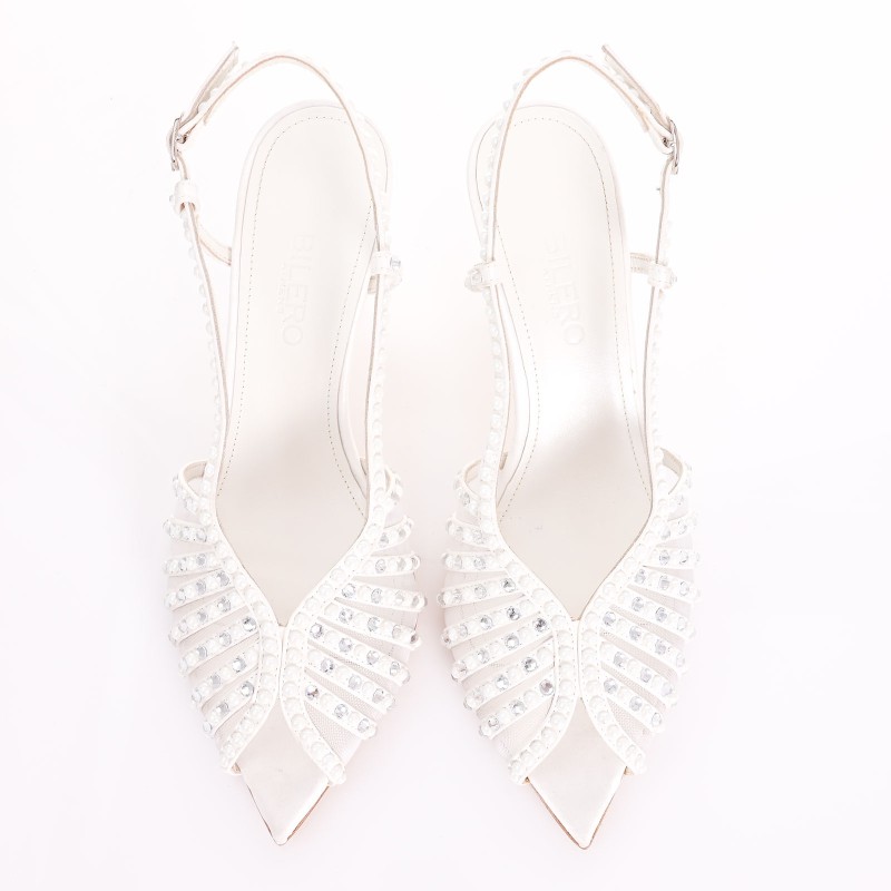 Bridal Sandals White Satin
